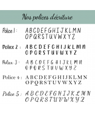 polices d'écriture pour bague personnalisée en  acier inoxydable
