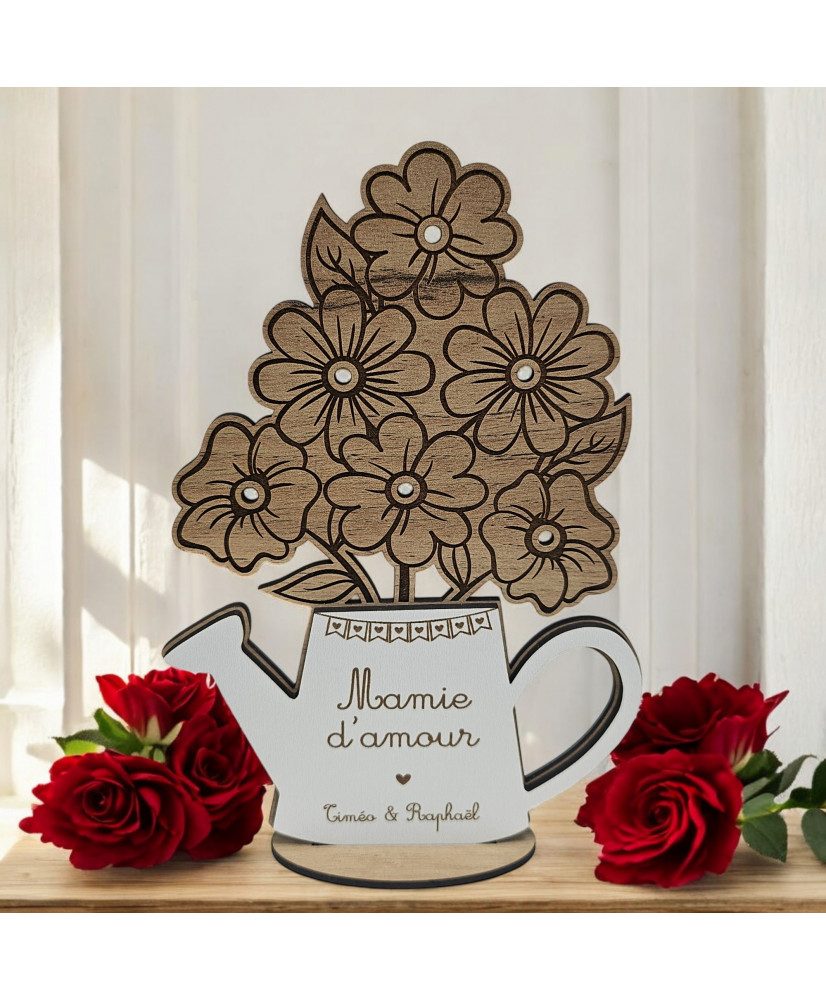 Baker Ross Bouquet De Fleurs En Bois à Décorer - Lot De 5 Kits Créatifs Pour Enfants
