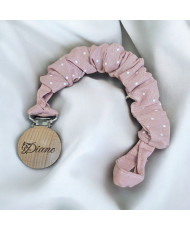 Attache tétine tissu personnalisée