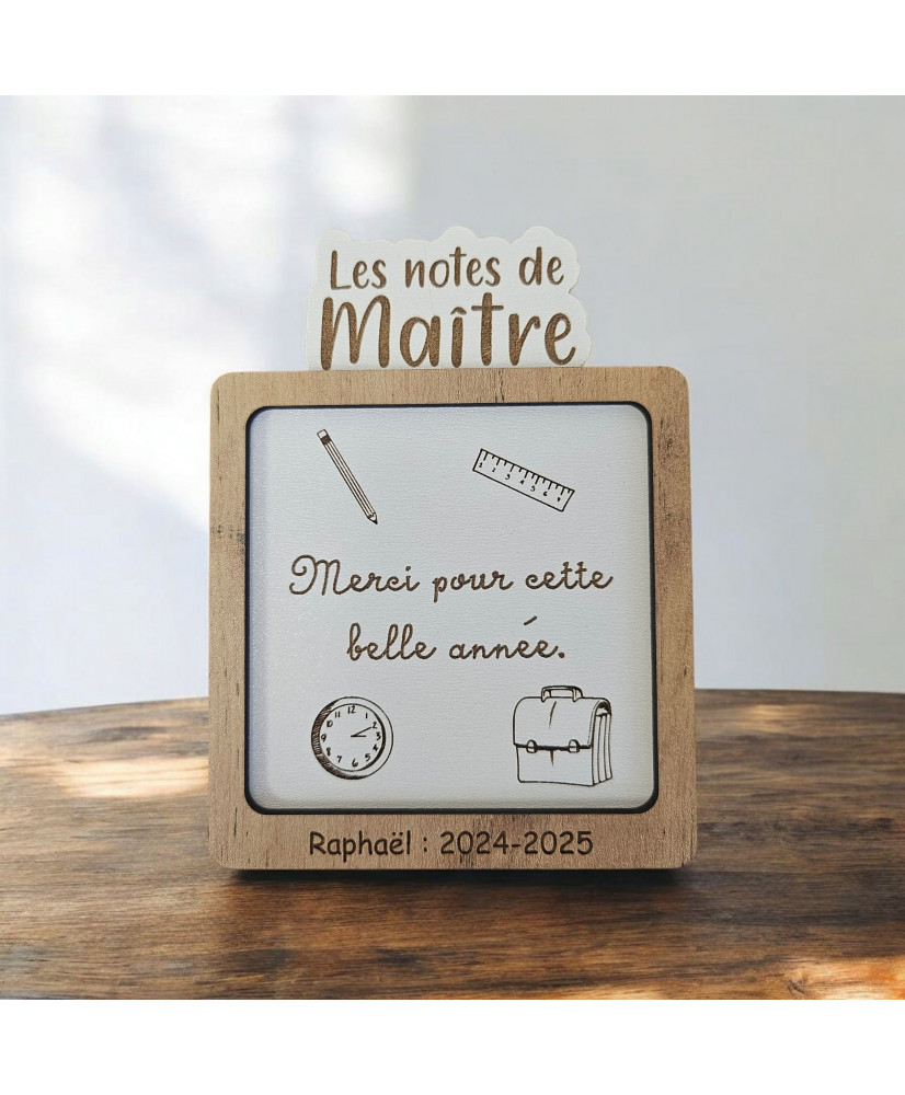 Support post-its personnalisés - maître