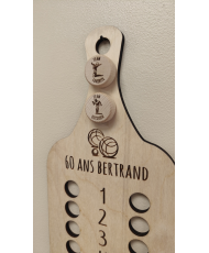 Compteur de point pétanque personnalisé