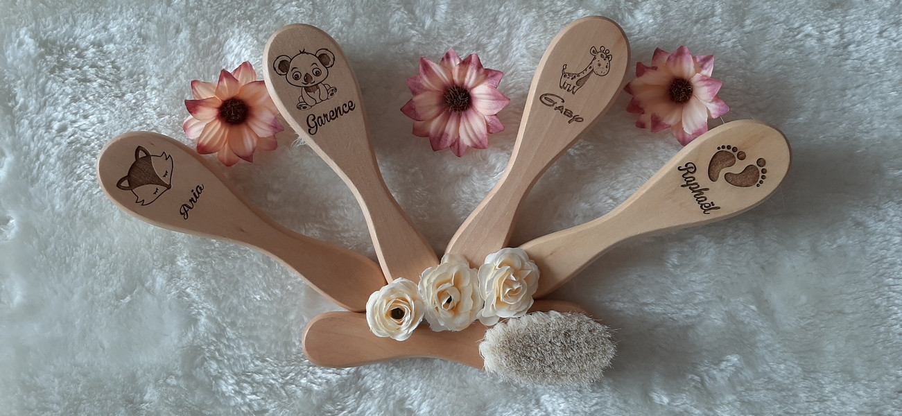 Brosse bébé personnalisée
